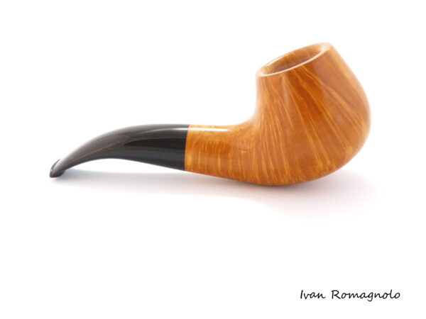 Pipa "Bent billiard" in legno di radica n.28-21 (Non disponibile)