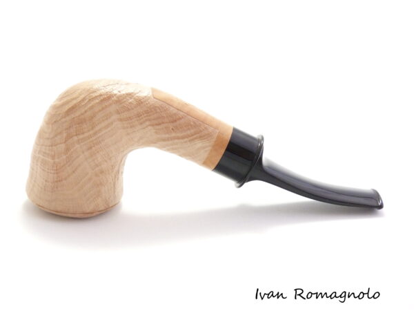 Pipa "Bent Dublin" in legno di radica, sabbiata naturale (Non disponibile) - immagine 3
