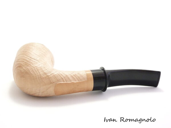Pipa "Bent Dublin" in legno di radica, sabbiata naturale (Non disponibile) - immagine 5