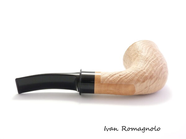 Pipa "Bent Dublin" in legno di radica, sabbiata naturale (Non disponibile) - immagine 6