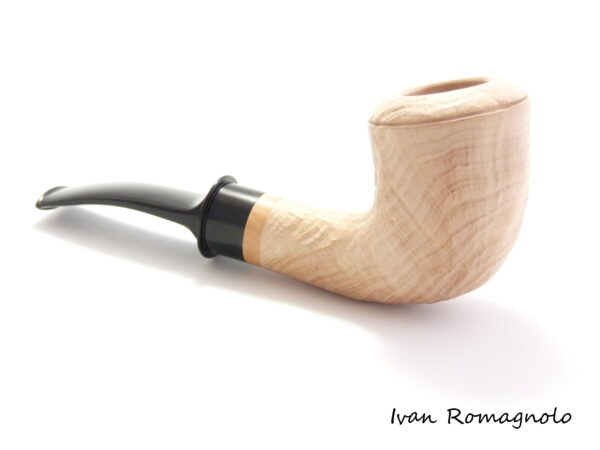 Pipa "Bent Dublin" in legno di radica, sabbiata naturale (Non disponibile) - immagine 7