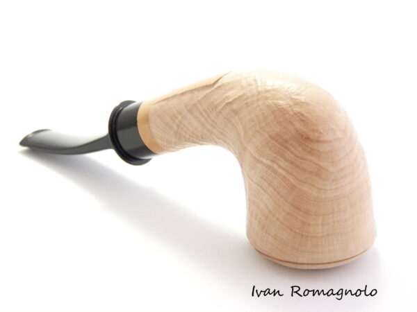 Pipa "Bent Dublin" in legno di radica, sabbiata naturale (Non disponibile) - immagine 10