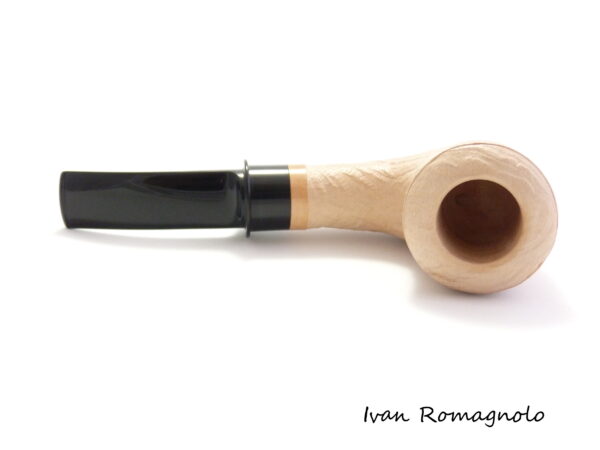 Pipa "Bent Dublin" in legno di radica, sabbiata naturale (Non disponibile) - immagine 11