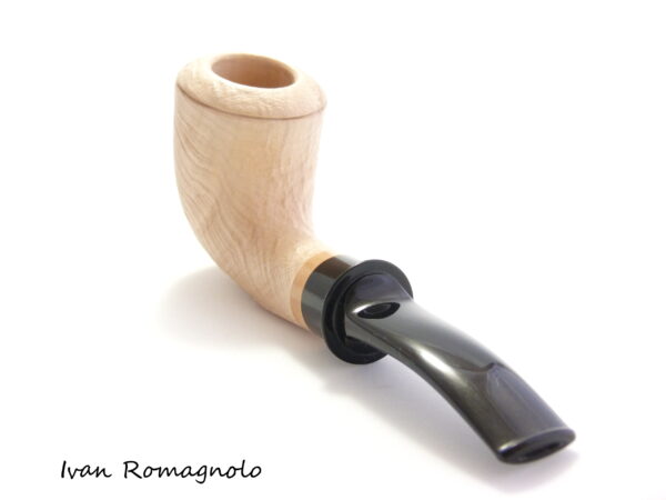 Pipa "Bent Dublin" in legno di radica, sabbiata naturale (Non disponibile) - immagine 14