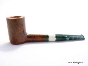 Pipa "Billiard" n. 2224 Liscia in legno di radica