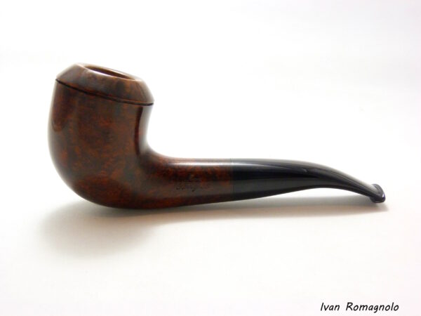 Pipa "Bent Rhodesian" n.1025  finitura liscia in legno di radica - immagine 2