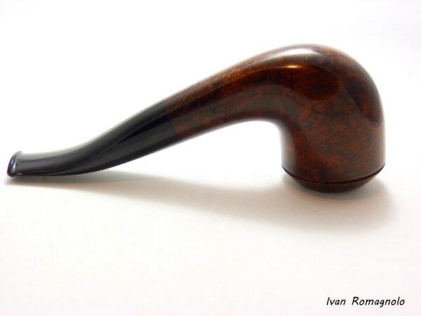 Pipa "Bent Rhodesian" n.1025  finitura liscia in legno di radica - immagine 6